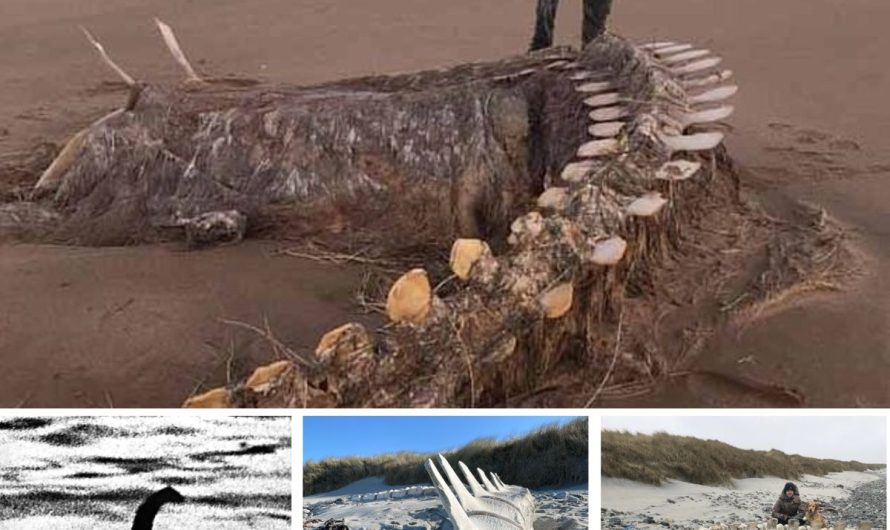 The Loch Ness monster is a mythological sea monster, the skeleton remains of which were unearthed on a Scottish beach