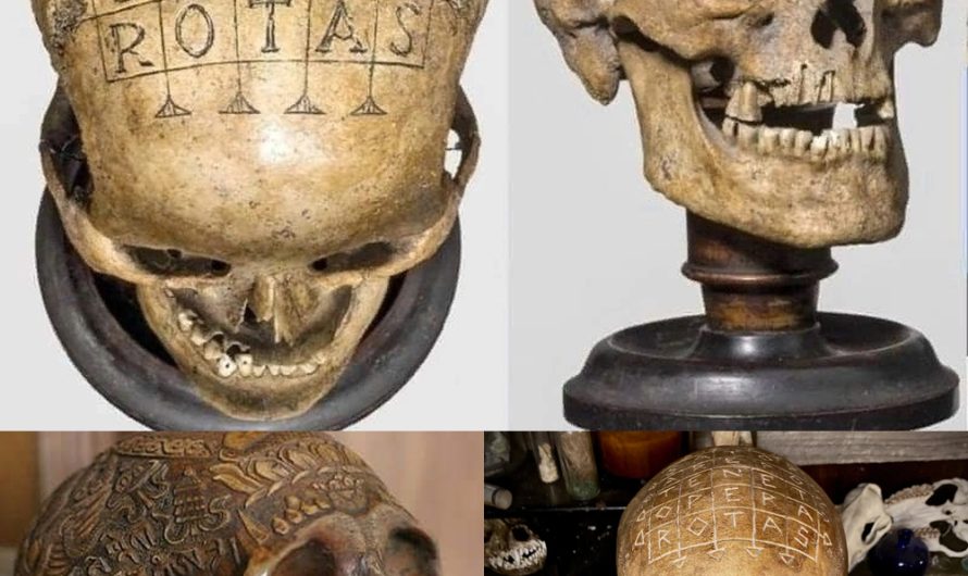 Unveiling the Enigmatic 16th-Century ‘Oath Skull’ and its Roman Sator Square Engraving – A Fascinating Journey through History.